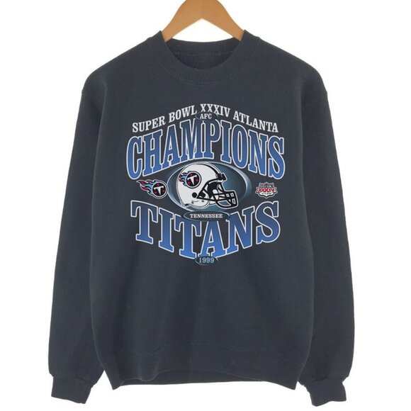 Vintage Tennessee Titans Football Champions Rare Superbowl 1999 Sweatshirt - Picture 1 of 2